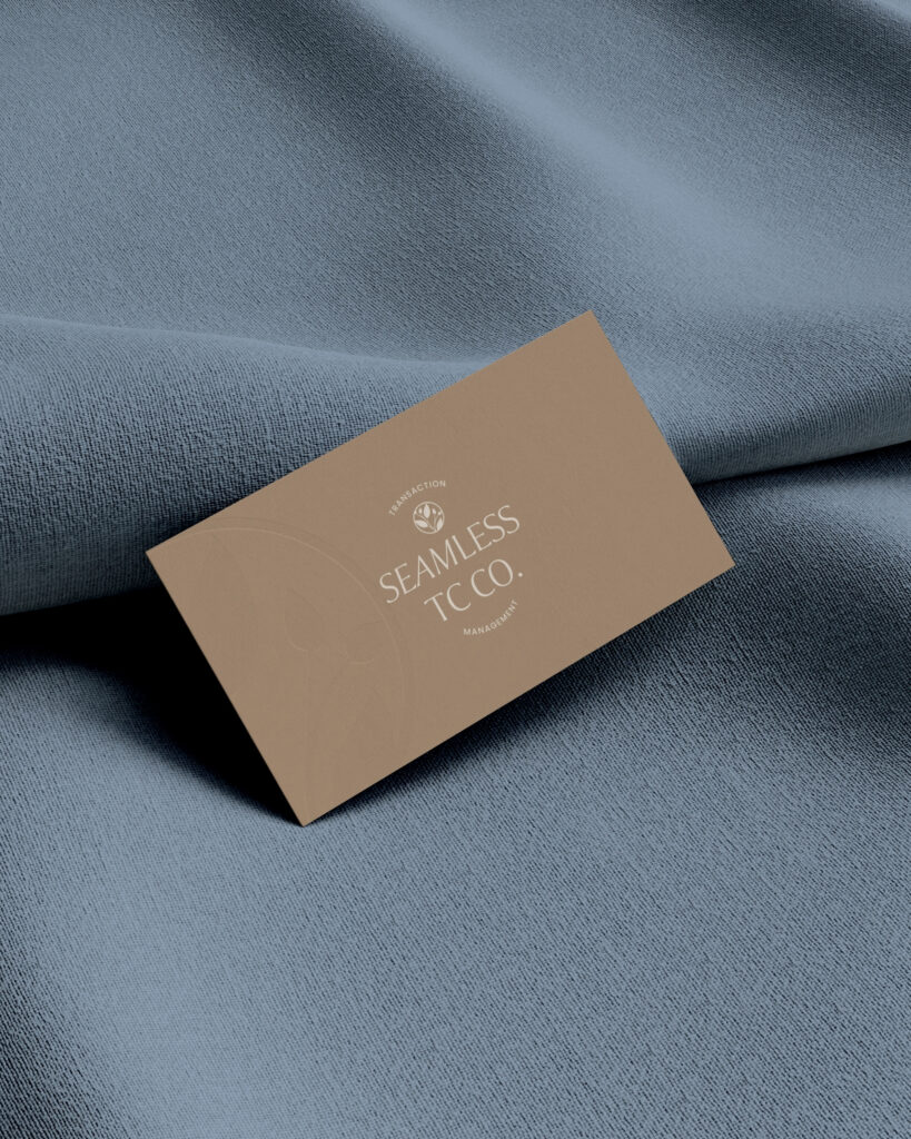 Modern logo on a business card.